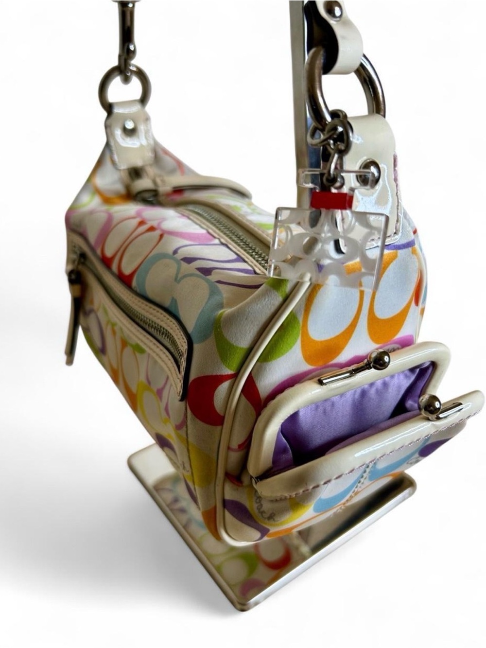Coach Limited Edition Double  Kisslock Mini Perfume Series Bag